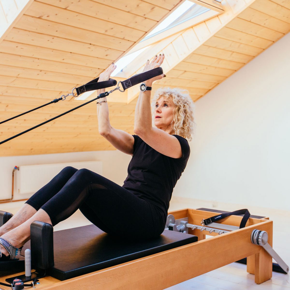 Pilates Reformer Used By Woman In New Zealand